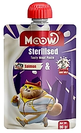 Taze Somonlu & Keçi Sütlü Sterilised Kedi Et Ezmesi 90gr