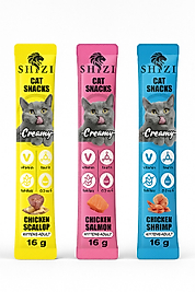 Shizi Creamy Krema Kedi Ödülü 16g x 3 Çeşit