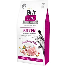 Brit Care Kitten Tavuk ve Hindi Etli Tahılsız Yavru Kedi Maması KG