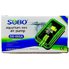 SOBO Sb-666a Çift Çıkışlı Transparan Hava Motoru